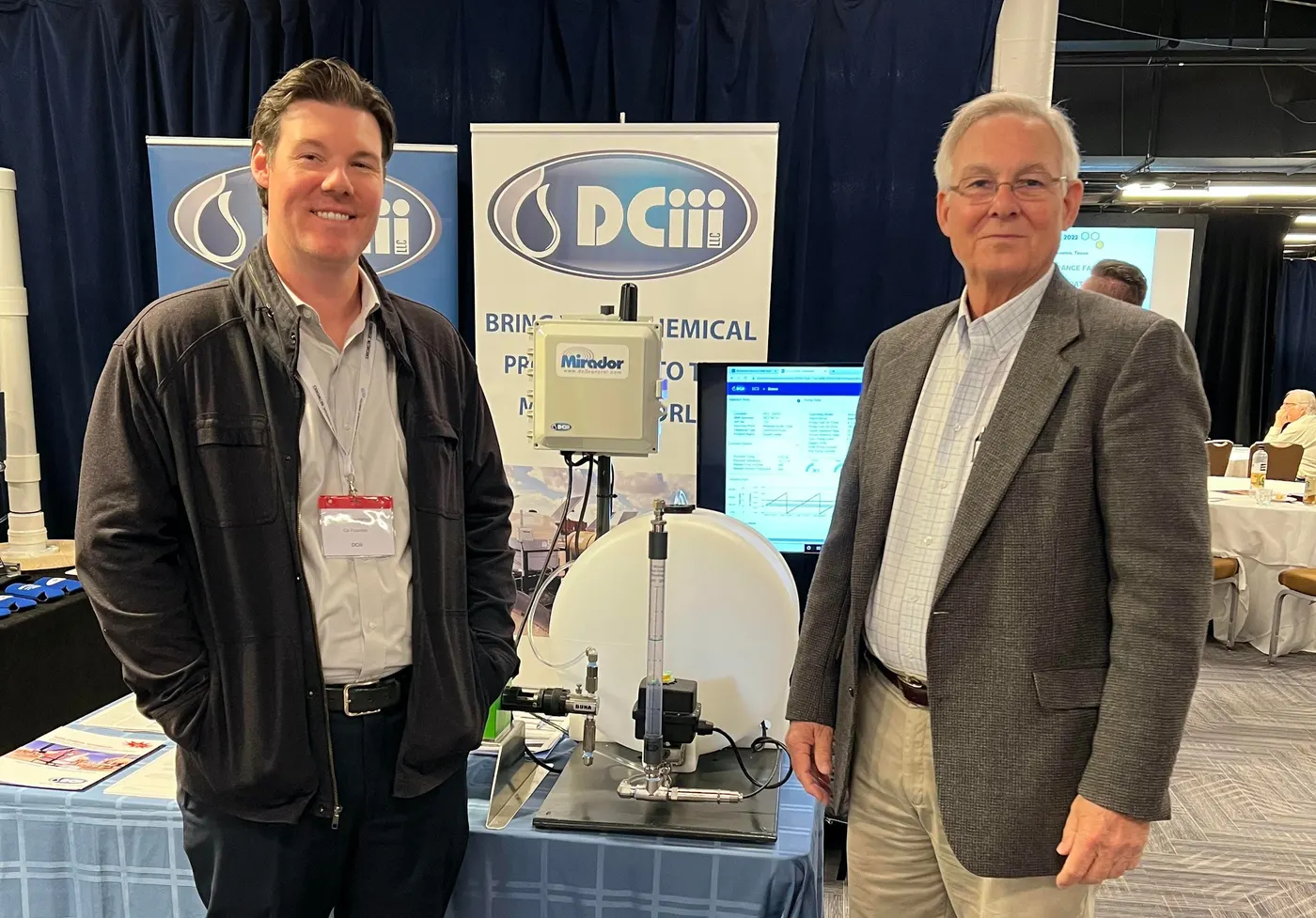 Chad Hammond and the DC3 Control team at an industry event