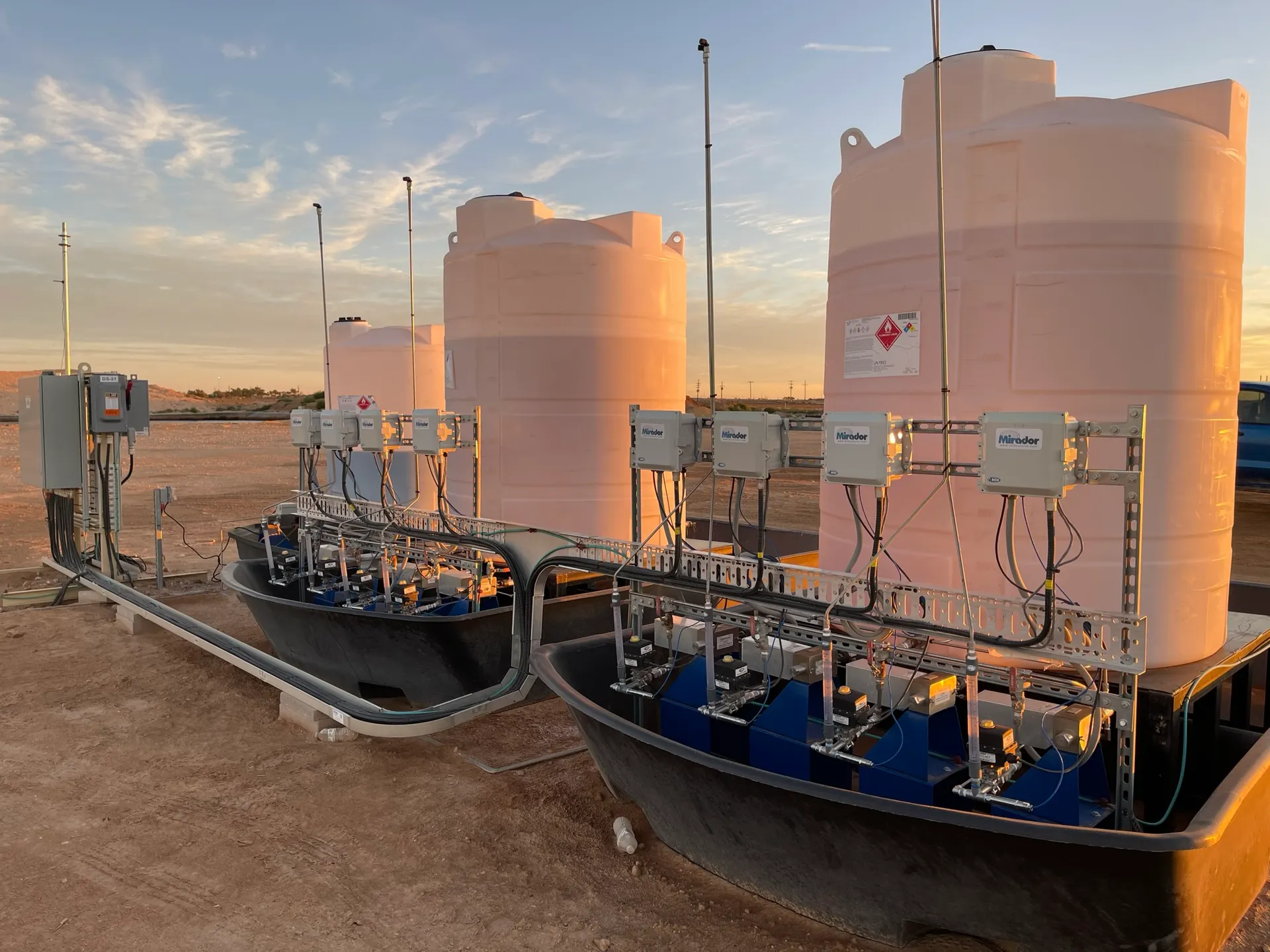 Modular MultiPoint skid with Mirador controllers, tanks, and injection manifold